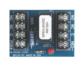 Altronix rbst relay module 6/12/24vdc 30ma dpdt. Altronix RB1224 Relay Module