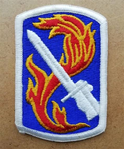 Us Army 198th Infantry Brigade Patch The Bentwaters Cold War Museum