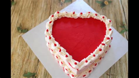How To Make Heart Shaped Buttercream Cakeheart Shaped Cake Making