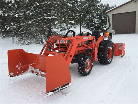 Custom Snow Pusher For Kubota Tractor Idea Homemade Tractor Tractor
