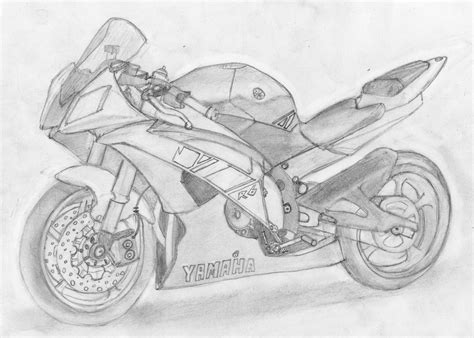 Yamaha R6 2009 Drawing Sketch By Fr3ddyj On Deviantart