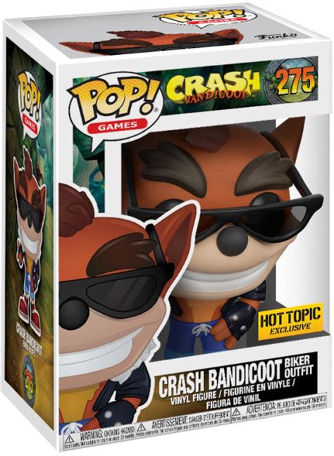 Figurine Pop Crash Bandicoot 275 Pas Cher Crash Bandicoot En Tenue