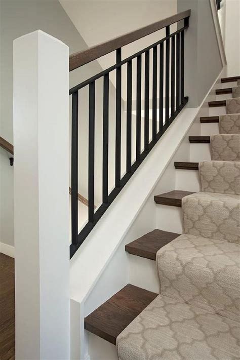 Do you want to add a custom and modern stair railing design in your home? 80 Modern Farmhouse Staircase Decor Ideas 3 | Staircase ...