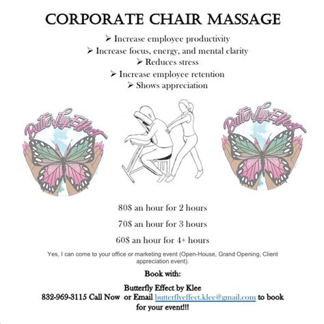 Chair Massage Event Massage Show Your Appreciation At Your Next Event Rather Work Related Or