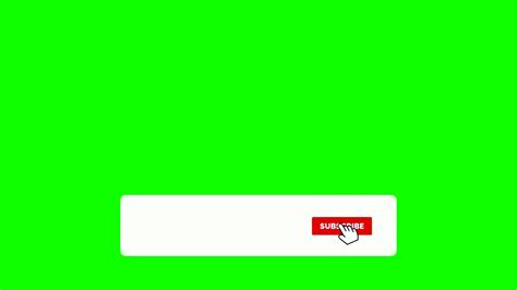 Animated Subscribe Button Green Screen Youtube