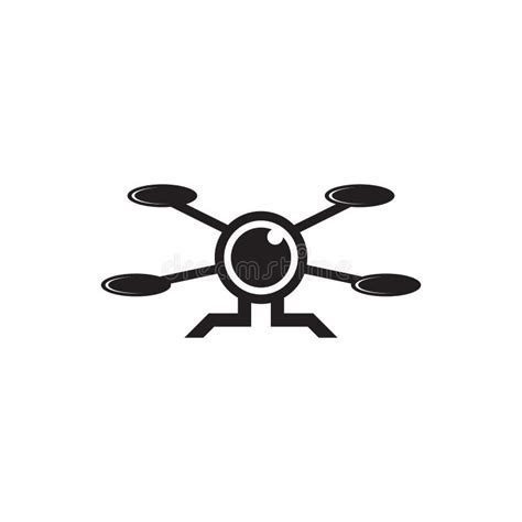 Drone Logo Icon Design Template Stock Vector Illustration Of