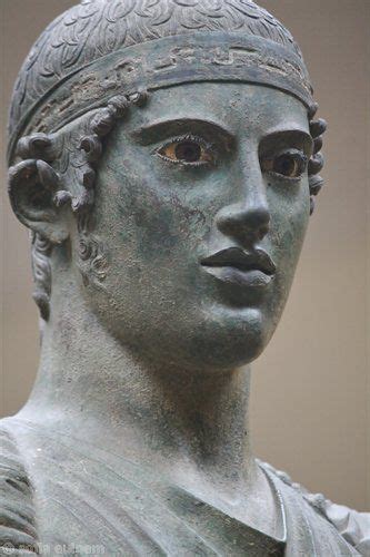 The Bronze Statue Of The Charioteer 480 460 Bc Delphi Greece