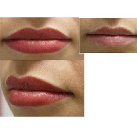 Перманентный макияж губ сразу после процедуры Long Time Liner мастер Инесса Стоимость 12 500