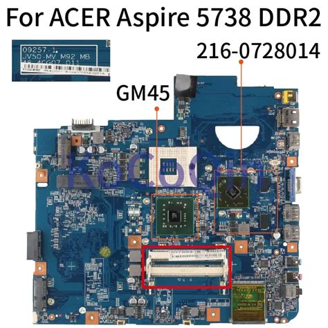 484cg07011 Laptop Motherboard For Acer Aspire 5738 5738g 09257 1 Jv50