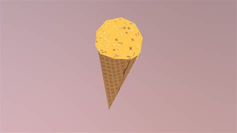 Low Poly Ice Cream D Model By Jaqobue D D Sketchfab