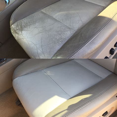 Auto Leather Dye Before And After Leather Restoration Leather Dye
