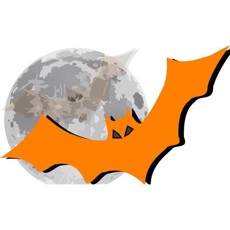 Bat In The Moonlight Png Svg Clip Art For Web Download Clip Art Png