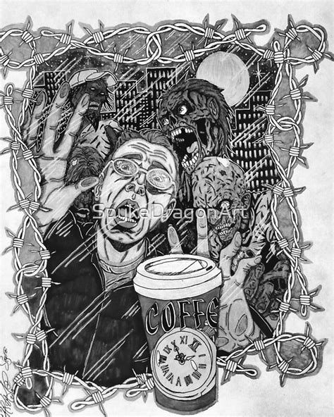 Coffee Zombies Classic By Spykedragonart Redbubble