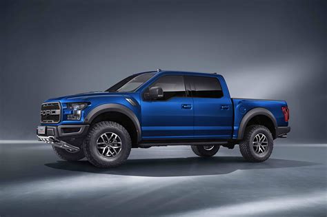 Fonds Decran Ford F 150 Raptor Bleu Latéralement Pick Up Voitures