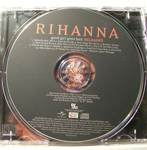Rihanna Good Girl Gone Bad Reloaded 2008 Cd Original Raro R 3200