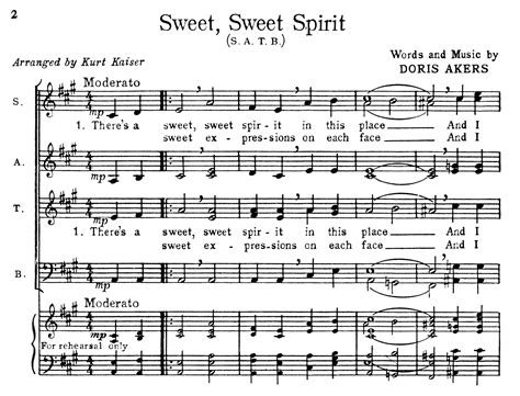Sweet Sweet Spirit — Hymnology Archive
