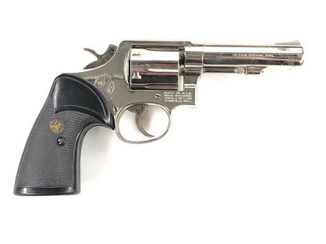 Bid Now Smith And Wesson Model 10 6 Nickel 38 Special Revolver