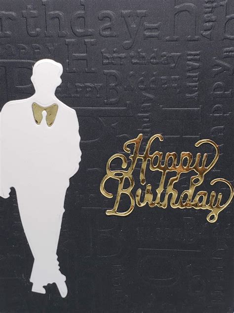 We are going to share with you different types of hairlines which are most commonly found in. Black Embossed Happy Birthday with male silhouette https ...