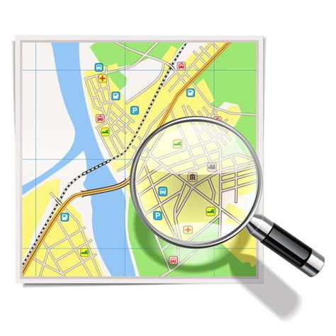 city map with navigation vectors eps uidownload
