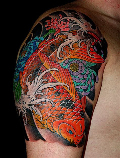 Cool Tattoo Design Ideas Traditional Japanese Koi Fish Tattoo