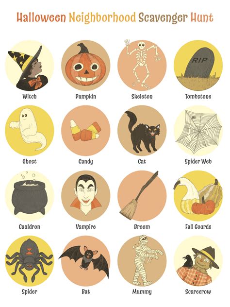 Free Printable Halloween Scavenger Hunt Hgtv