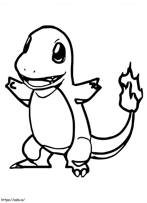 Pokemon Charmander Gambar Mewarnai