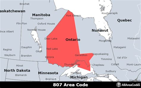 807 Area Code Location Map Time Zone And Phone Lookup