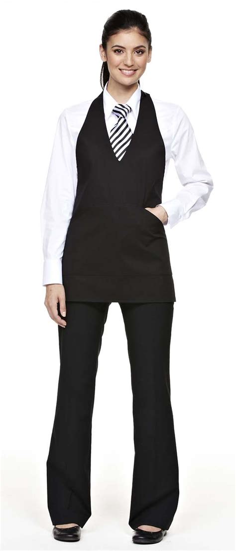 v neck apron black waitress outfit waitress outfit ideas restaurant uniforms