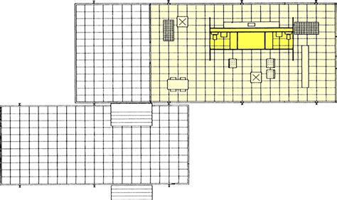 Farnsworth House Plano Ludwig Mies Van Der Rohe Download Scientific Diagram