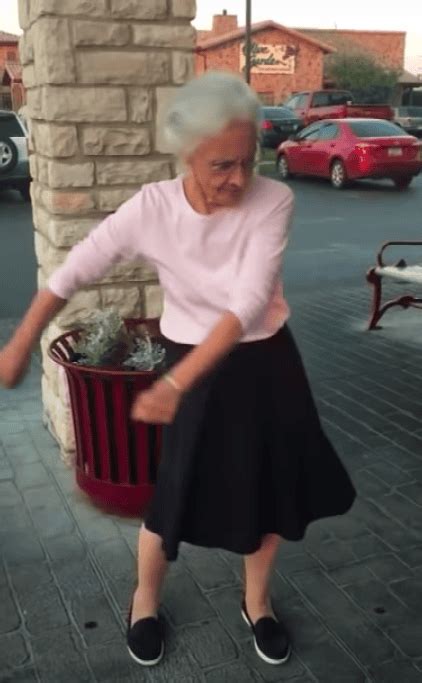 Boy Challenges His 70 Year Old Grandma To Try The Famous Dance Move