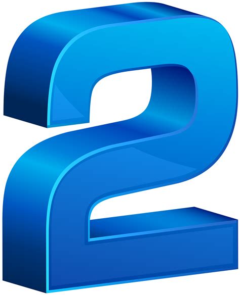 Number Two Blue Transparent Png Clip Art Gallery Yopriceville High