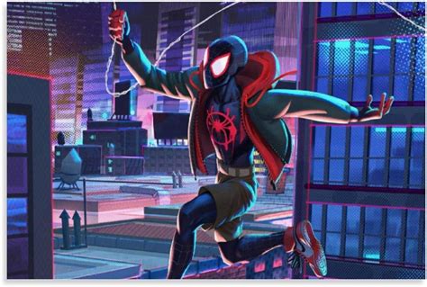 Nuomanan Miles Morales Art Posters Indoor Wall Decoration 12x18inch