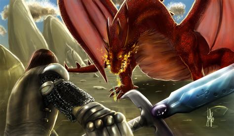 Knight Vs Dragon By Juananibalcanto On Deviantart