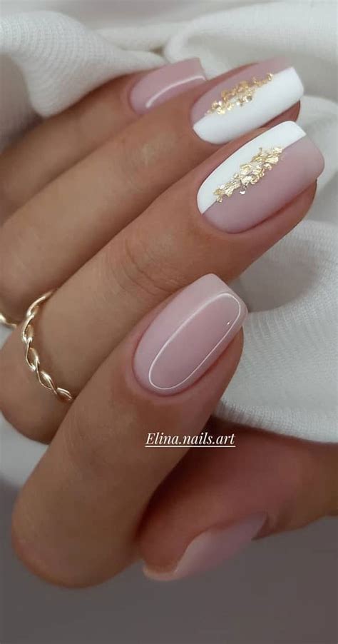 48 Most Beautiful Nail Designs To Inspire You Half White