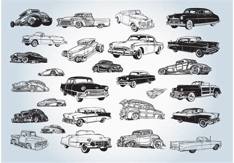 Vintage Cars Vectors Download Free Vector Art Stock Graphics And Images