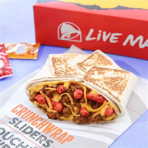 Fck Yes — Taco Bell Now Has Flamin Hot Cheetos Crunchwrap Sliders