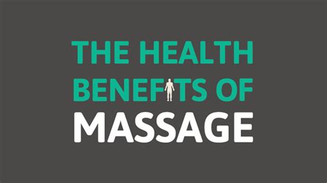 The Health Benefits Of Massage Infographic Massage Benefits
