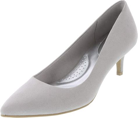 Dexflex Comfort Light Grey Suede Womens Jeanne Pointed