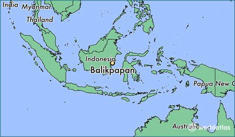 Where Is Balikpapan Indonesia Balikpapan East Kalimantan Map