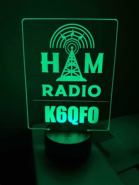 Led Desk Sign Ham Radio Call Sign Tower Ag Custom Ts