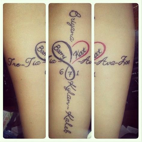 You can also add name to your tattoo to make it more beautiful and you can try some of meaningful quotes with cross design. cross around an infinity symbol that makes the basis of a ...