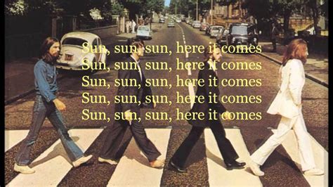 Here Comes The Sun The Beatles With Lyrics Youtube