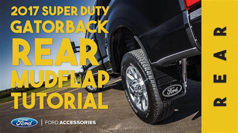 Gatorback Cr 17 22 Super Duty Rear Mud Flap Installation Ford Custom