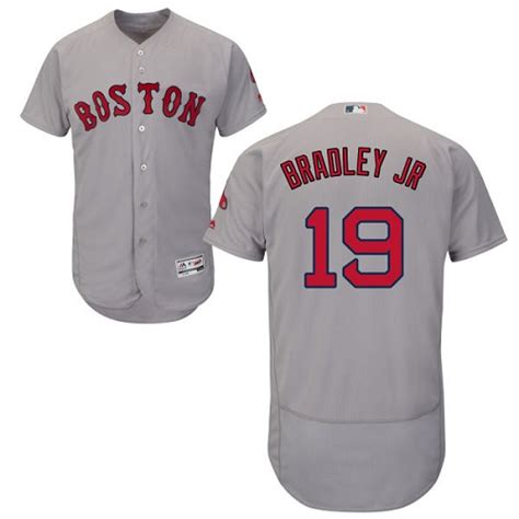 Men S Majestic Boston Red Sox Jackie Bradley Jr Grey Flexbase
