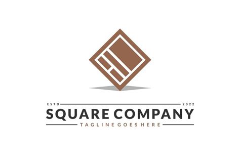 Premium Vector Simple Square Abstract Logo Design For Business Company