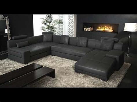 Seat cushions are not reversible. Leather Wrap Around Couch | Leather sectional living room ...
