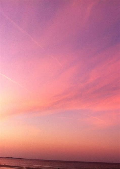 Bright Pink Sunset Sky Color Inspiration Nature