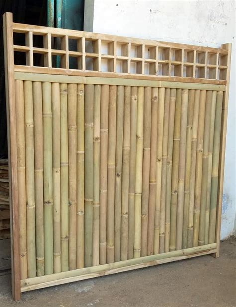 Big Pole Bamboo Fence Panel