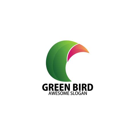 Green Bird Logo Design Gradient Color 24306185 Vector Art At Vecteezy