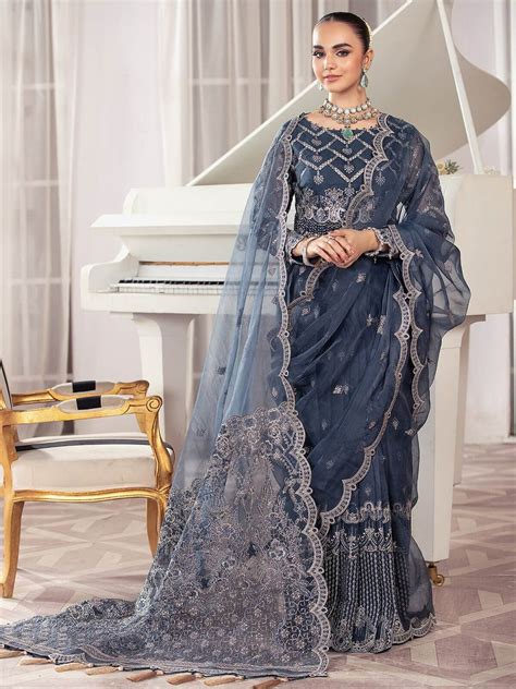 House Of Nawab Gul Mira Luxury Formal Unstitched 3pc Suit 08 Khuaab